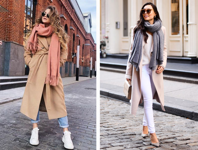 Пальто с кедами – как носить, классическое, оверсайз, халат, длинное, короткое, кокон, с джинсами