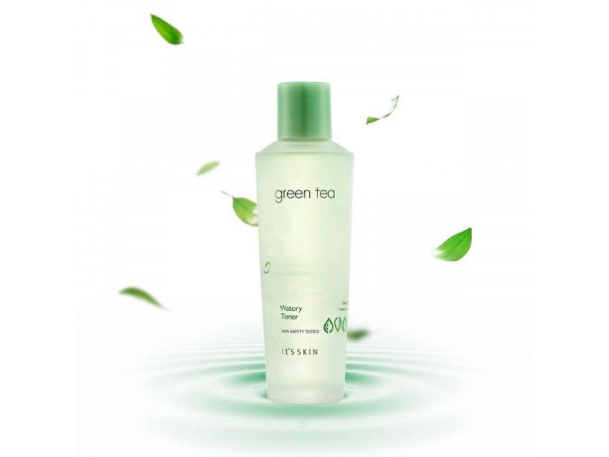 Скин тоник лица. It's Skin Green Tea watery Toner. Тоник Green Tea its Skin. Увлажняющий тоник для лица it's Skin Green Tea watery Toner. It's Skin Green Tea watery Emulsion, 150мл.