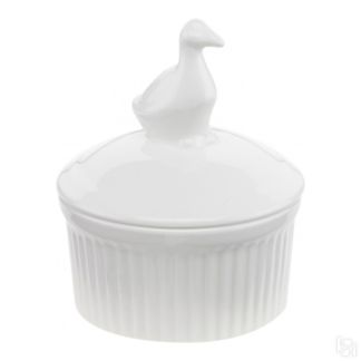 Горшочек для запекания с крышкой Walmer Duck, 0.12 л, цвет белый WALMER Cla