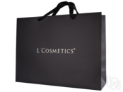 Подарочный пакет с атласной лентой L'Cosmetics (черный)
