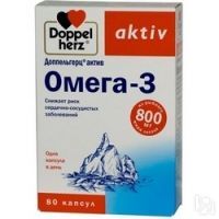 Doppelherz Aktiv - Омега-3 в капсулах, 80 шт