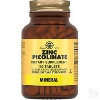 Solgar Zinc Picolinate - Пиколинат цинка в таблетках, 100 шт