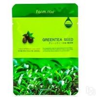 FarmStay Visible Difference Mask Sheet Green Tea Seed - Тканевая маска