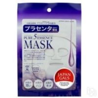 Japan Gals Pure5 Essential - Маска с плацентой, 1 шт.