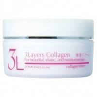 Japan Gals 3Layers Collagen Cream Крем увлажняющий с 3 слоями коллагена