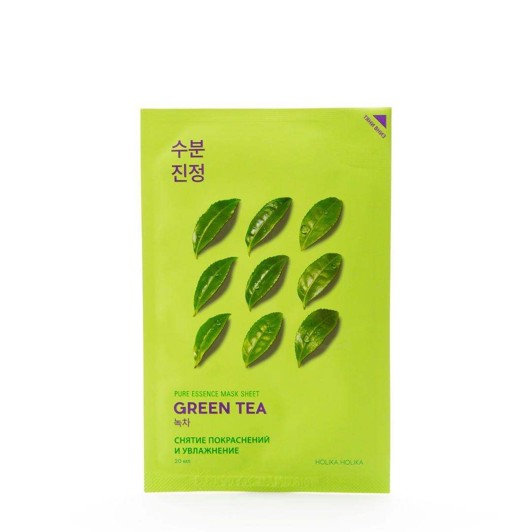 Противовоспалительная тканевая маска для лица Pure Essence Green Tea 1 шт