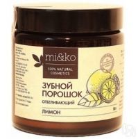 Mi&Ko - Зубной порошок отбеливающий, Лимон, 50 г