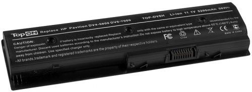 Аккумулятор для ноутбука HP TopOn TOP-DV6H для моделей Pavilion m6-1000, dv